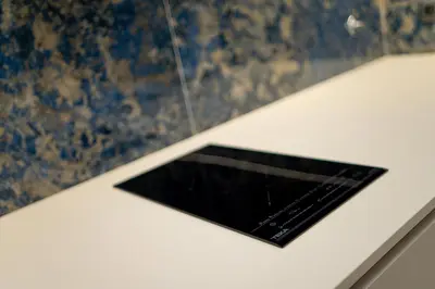 a window on a white counter with a wall at Safira Suites 202 in Funchal