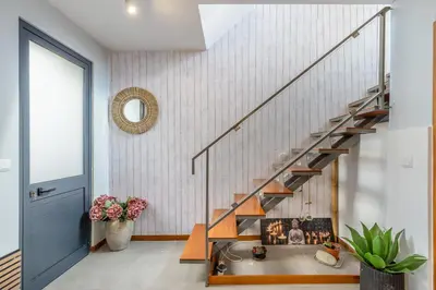 a staircase in a house with a bathtub at FLH Funchal Sissi Lanço with View in Funchal