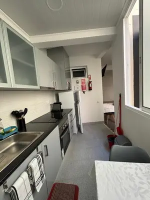 a kitchen with a sink and a counter top at Cc39-Q2 in Funchal