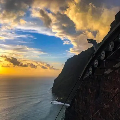 a view of the ocean from a cliff at Sol & Mar Casa Branca in Funchal