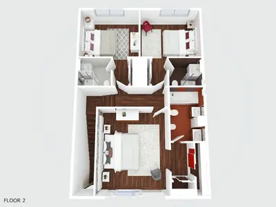 a rendering of a floor plan at Suburban Views by Homie in Funchal