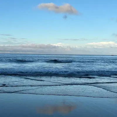 a view of the ocean from the beach at Casa da Avó - Vila do Porto in Vila do Porto
