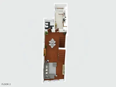 a rendering of a floor plan of a house at SUPER Rabbit in Funchal