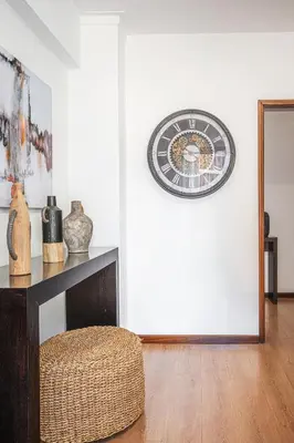 a bedroom with two beds and a lamp at Portola Penthouse by YMR in Funchal