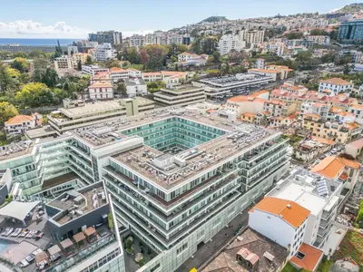an aerial view of a large building at SeaSide Serenity II in Funchal