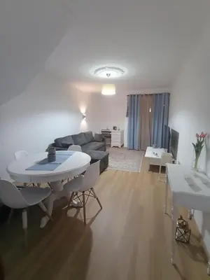 a kitchen with white cabinets and stainless steel appliances at Village Green House Funchal in Funchal