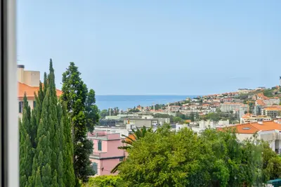 a view of a city with trees and buildings at Madalenas Holiday Retreat - Free Parking in Funchal in Funchal