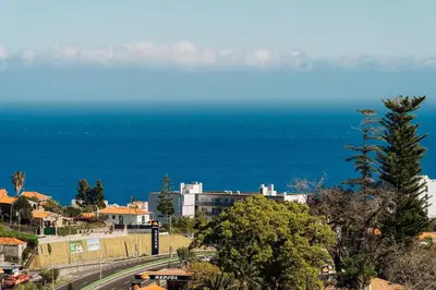 a bedroom with a bed with a dresser and a mirror at GuestReady - Homely stay in Funchal in Funchal