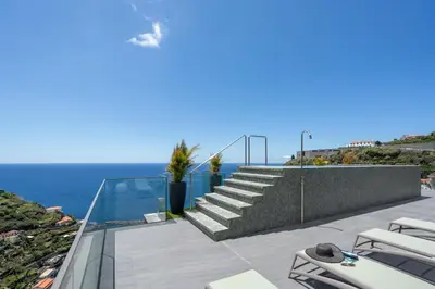 a villa with a view of the ocean at Calheta Hills I by An Island Apart in Calheta