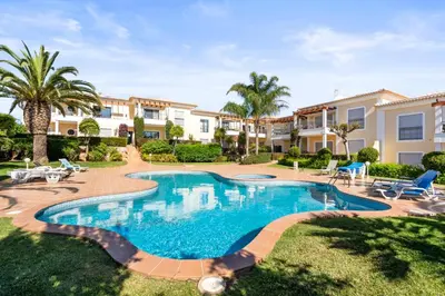 an image of a swimming pool at a villa at Coastal Charm Apartment in Lagos