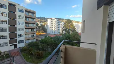 a view from a balcony of a building at Sol II in Funchal