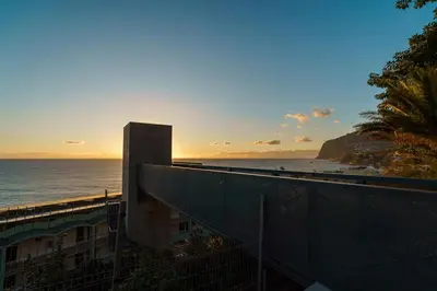 a view of the ocean from a balcony of a building at GuestReady - Soothing escape in Funchal in Funchal