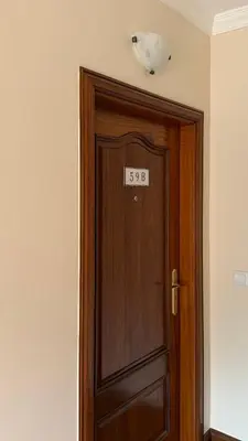 a wooden door with a sign on top of it at Vila Rocha Do Sol 59B - Ensuite Room With Balcony View in Canhas