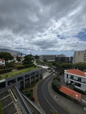 a view of a city street with a road at Infante Santo Holidays in Funchal