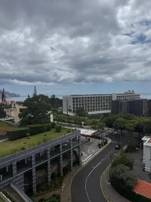 a view of a city with a road and buildings at Infante Santo Holidays in Funchal