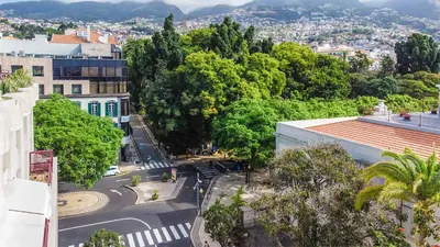 an aerial view of a street in a city at By the Sea VI - Marina in Funchal