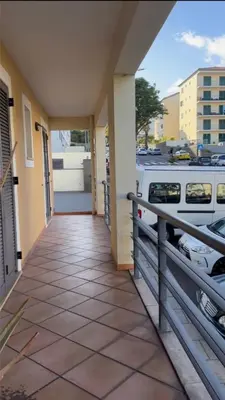 a balcony of a house with a fence at Seavale Apartement in Funchal