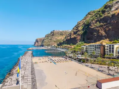 a beach in positano on the amalfi coast at Luzia by the Sea - T1 Acolhedor a Passos da Praia in Calheta