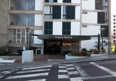 a building with the entrance to a building at Atlantic View Free Parking in Funchal