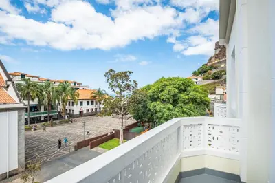 a balcony with a view of a street at Rumo by KAAMAH in Ribeira Brava