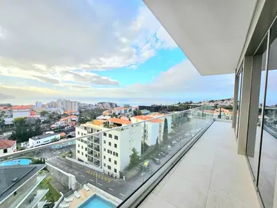 a balcony with a view of a city at Beautiful View by Rentallido in Funchal
