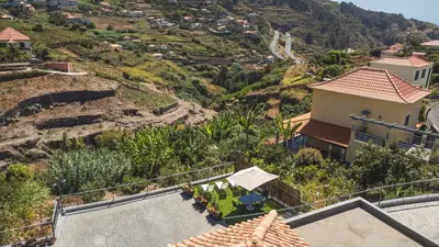 a house with a view of a mountain at Julianas House 2 by Atlantic Holiday in Campanário