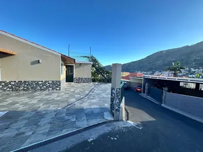 a view of a balcony of a house at Mocha Studio in Machico
