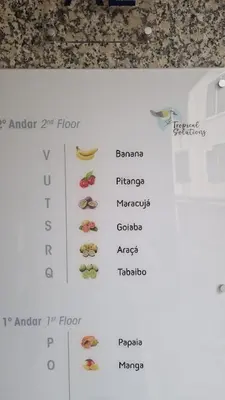 a screenshot of a menu on a refrigerator at Apartamento moderno no Funchal - Maracujá Apartment by Tropical Solutions in Funchal