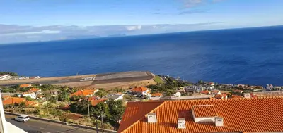 an aerial view of a town next to the ocean at Ocean View in Santa Cruz