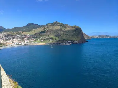 an island in the middle of a large body of water at Tropical House by Atlântica in Machico