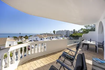 a view from the balcony of a villa at CoolHouses Algarve Luz, Ramalhete in Luz