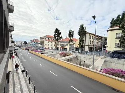 a view of a city street with buildings at Gold Center Funchal 102 in Funchal