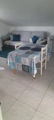 a room with a bed and a couch at Sea view 2 bedrooms terrace Villa in Funchal