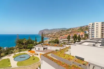 a view of the city and the ocean at GuestReady - Bright home with stunning views in Funchal