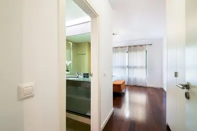 a bathroom with a sink and a mirror at GuestReady – Madeira escape with ocean view in Funchal