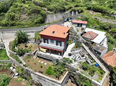 an aerial view of a house under construction at casa2sonhos in Água de Pena