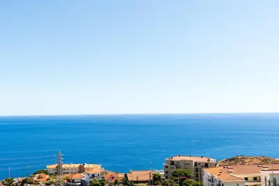 a group of four pictures of the ocean at Atlantic View Nº3 in Caniço