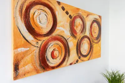 a painting of a camera on a wall at Villa Machico Valley Flat 2 in Machico