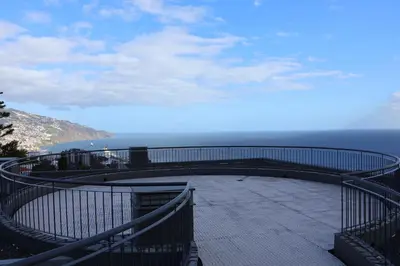 a balcony with a view of the ocean at Bianka & Jose Apartment Funchal Madeira in Funchal