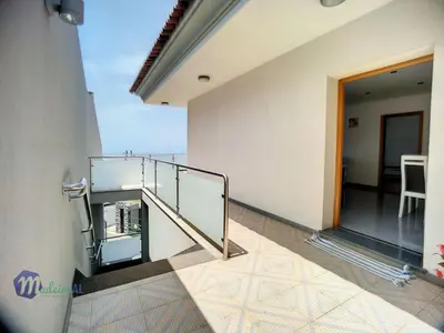 a balcony of a building with a glass railing at Holiday Home Yohannas Unterkunft by Interhome in Campanário