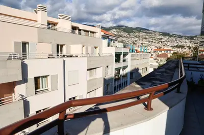 a view from the balcony of a building at Dona Mécia in Funchal