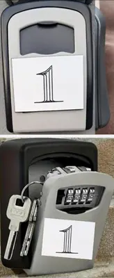 a suitcase with a lock and a key at Casa Noronha 1 in Caniço