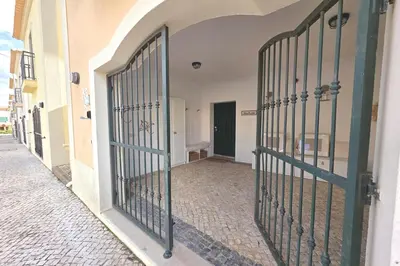 an entrance to a building with a gate at SV Villa Burgau in Burgau