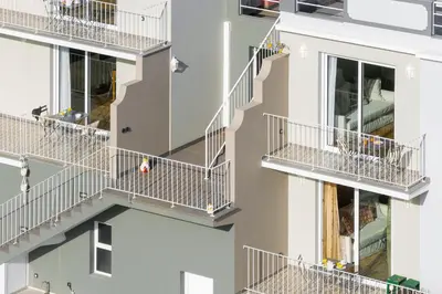 an image of an apartment building with balconies at Casas ao Sol by An Island Apart in Ponta do Sol