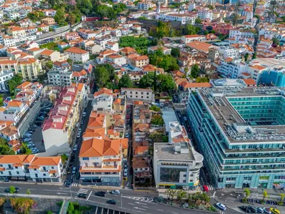 an aerial view of a city with buildings at Apartment Movenpick Apartment by Interhome in Funchal