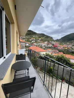 a view of a town on a mountain at Cozy Noia in Machico