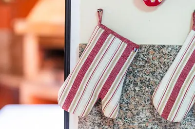 a pair of towels hanging on a wall at GuestReady - Alluring island retreat in Santa Cruz