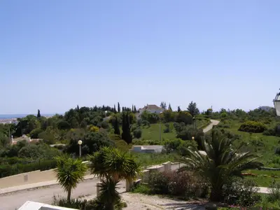 a view of a park with palm trees and bushes at Highview Villa in Lagos