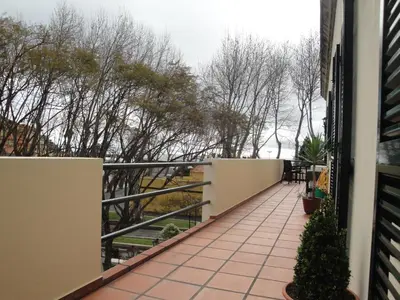 a balcony with a view of the water at Apartment Alameda with Sea View in Machico