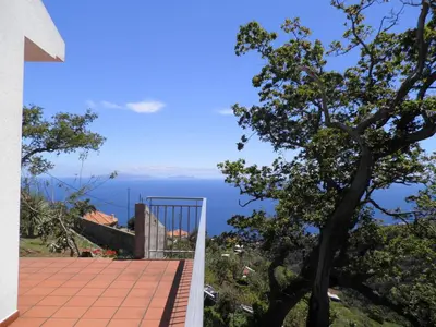 a view of the ocean from a house at Villa Luz - Family House Vacations- Large Private Outdoor Area in Santa Cruz